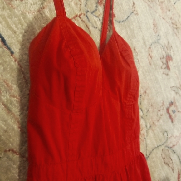 Guess Red Dress with Adjustable Crisscross Straps 100% cotton - Picture 4 of 8